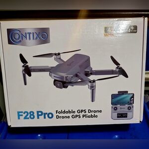 F28 Pro Foldable GPS Drone - Silver